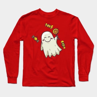 Candy Ghost Long Sleeve T-Shirt